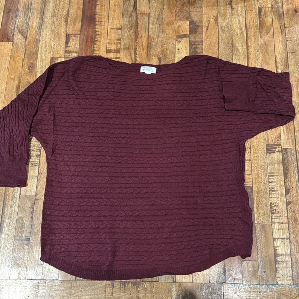 Market Spruce burgundy sweater